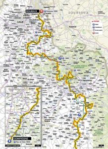 le parcours du Paris Roubaix