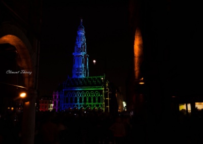 Beffroi video mapping Arras